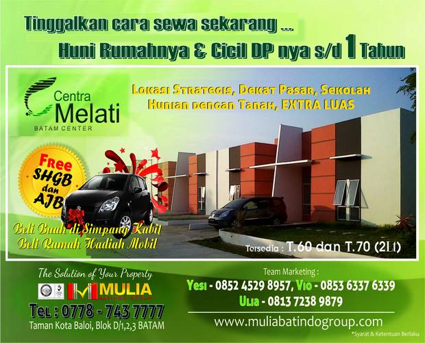 perumahan centra melati batam center